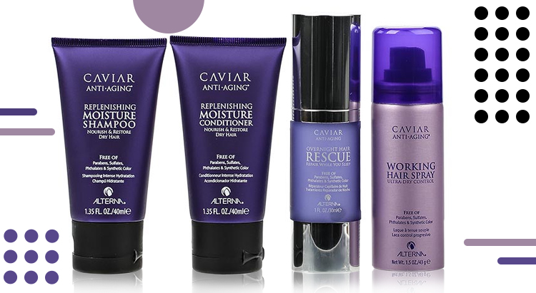 Набор средств по уходу за волосами Caviar travel Set Moisture Alterna
