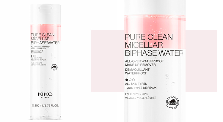 Двухфазная мицеллярная вода Pure Clean Micellar Biphase Water, Kiko Milano