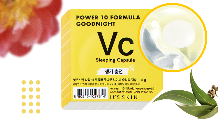 Power 10 Formula goodnight sleeping capsule VC, It's Skin