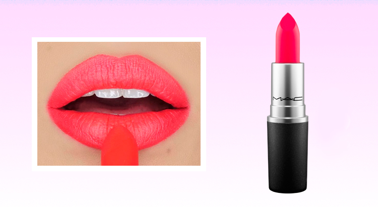 Губная помада Lipstick в оттенке Relentlessly Red, Mac