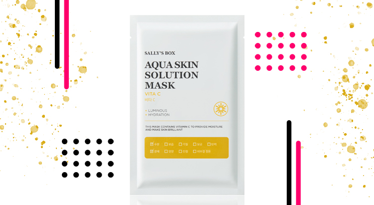 Маска с витамином С Aqua skin solution, Sally’s Box