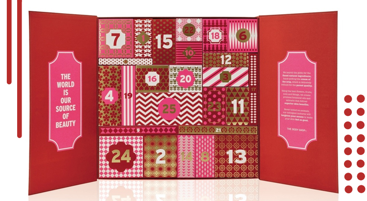 The Body Shop 24 Happy Days Deluxe Advent Calendar