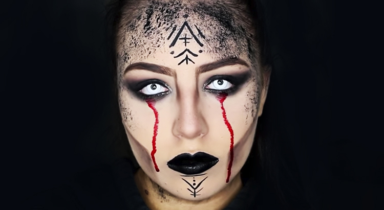 Макияж на Хэллоуин 2018: Образ "Кровавая ведьма"