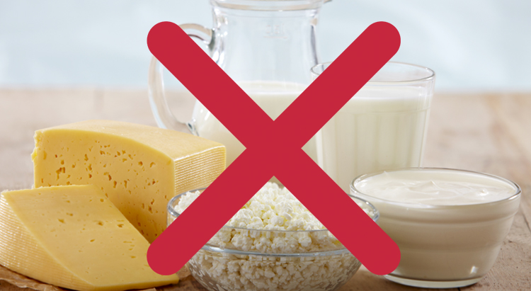 Отказ от сладкого и молочных продуктов минимум за неделю до показа
