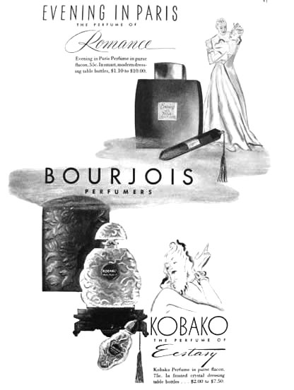 Рекламный плакат парфюма Kobako Bourjois