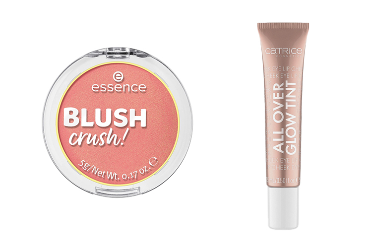 Essence Blush Crush 40 и Сatrice All Over Glow Tint