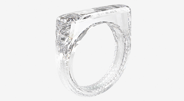 Уникальный бриллиант в форме кольца