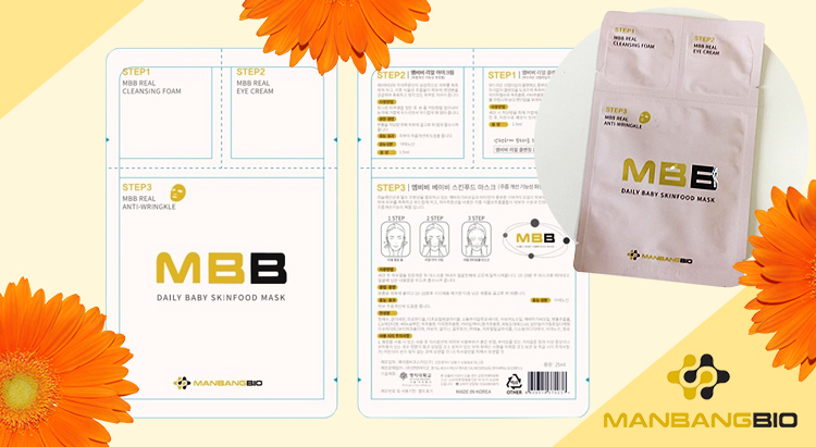 Daily baby skinfood mask, ManBangBio (MBB)