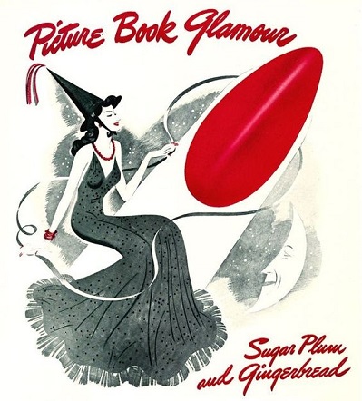 Рекламный плакат лака для ногтей 1941г.