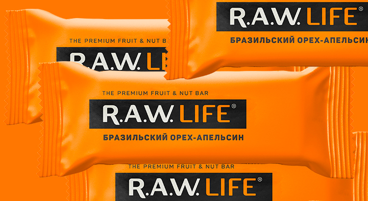 Батончики R.A.W. Life «Бразильский орех – Апельсин»