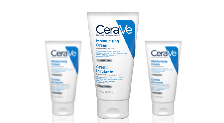 CeraVe, Увлажняющий крем для сухой и очень сухой кожи лица и тела (50 мл.)