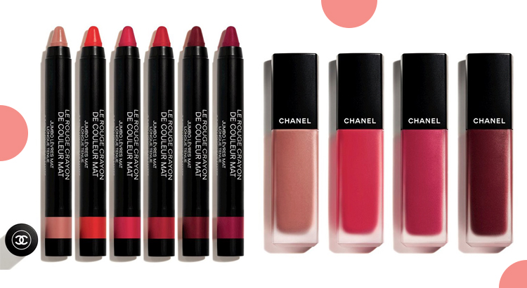 Le Rouge Crayon de Couleur Mat & Rouge Allure ink, Chanel