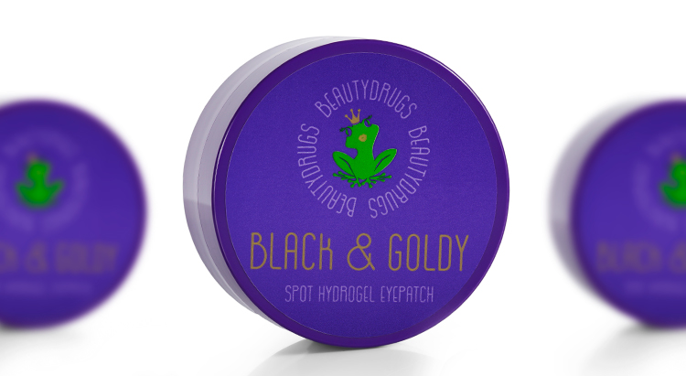 Black & Goldy Spot Hydrogel Eyepatch, Beautydrugs