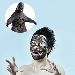 Страшные снаружи, полезные внутри: появились маски для лица, вдохновленные фильмом «Годзилла»