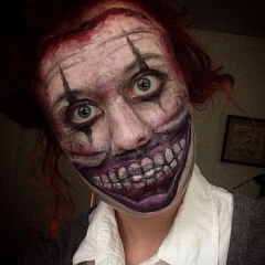 Ночь страха: яркий макияж на Хэллоуин от Manatee94